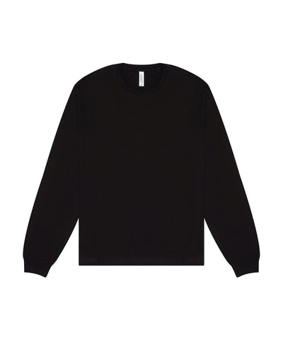 Unisex heavy boxy long sleeve tee | black
