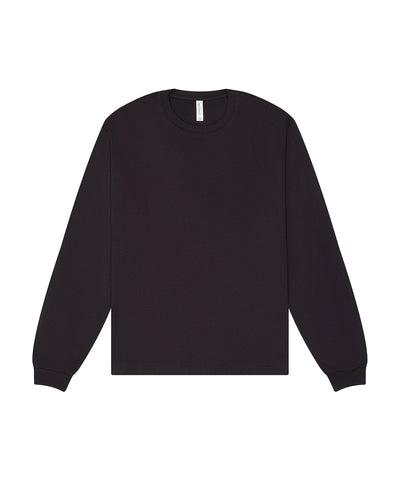 Unisex heavy boxy long sleeve tee | dark grey