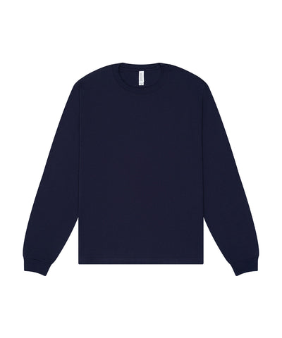 Unisex heavy boxy long sleeve tee | navy