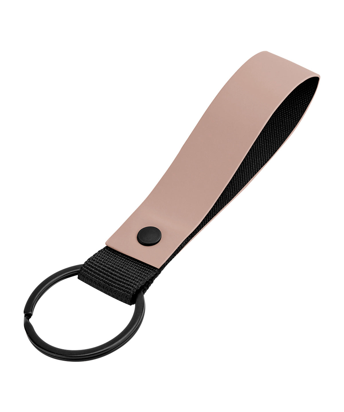 Matte PU keyring | black