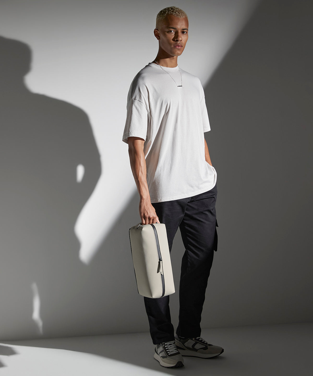 Matte PU shoe/accessory bag | black