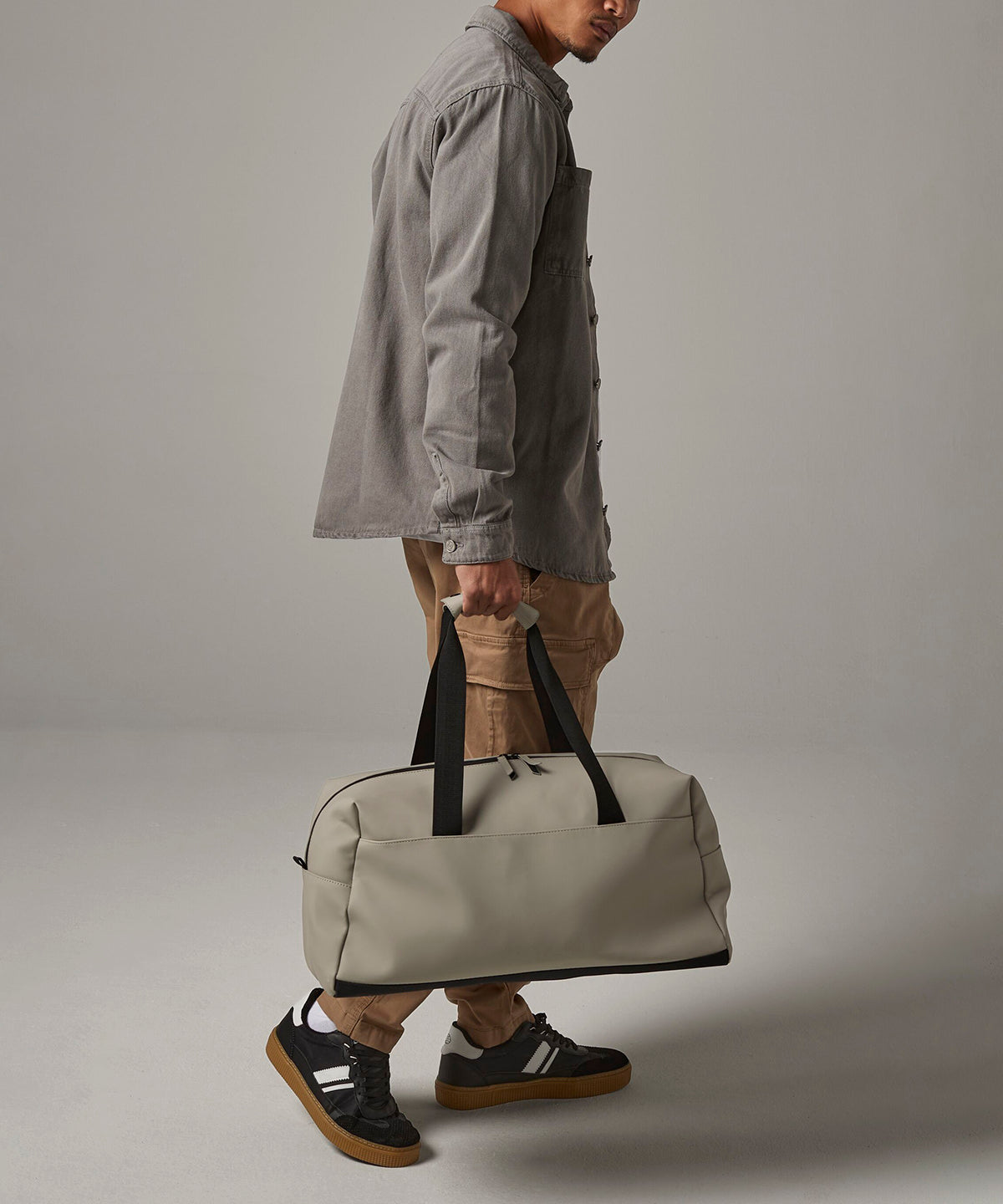 Matte PU weekender | black