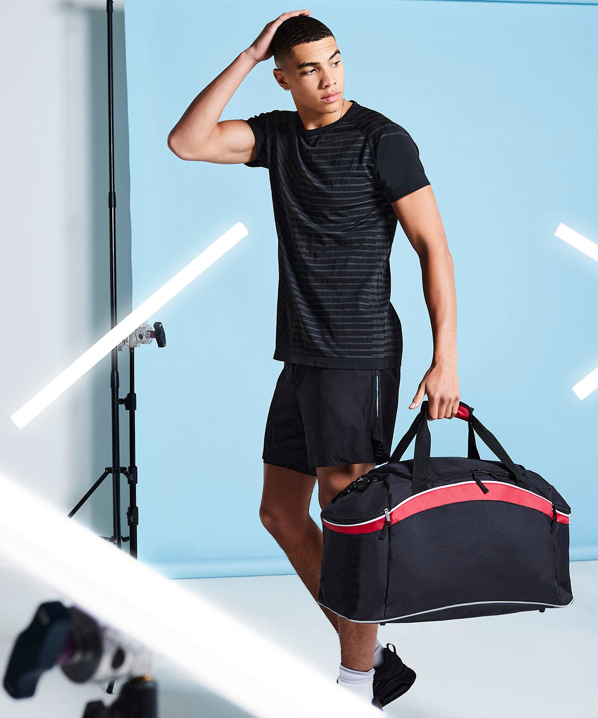 Teamwear holdall | black/graphite grey/white