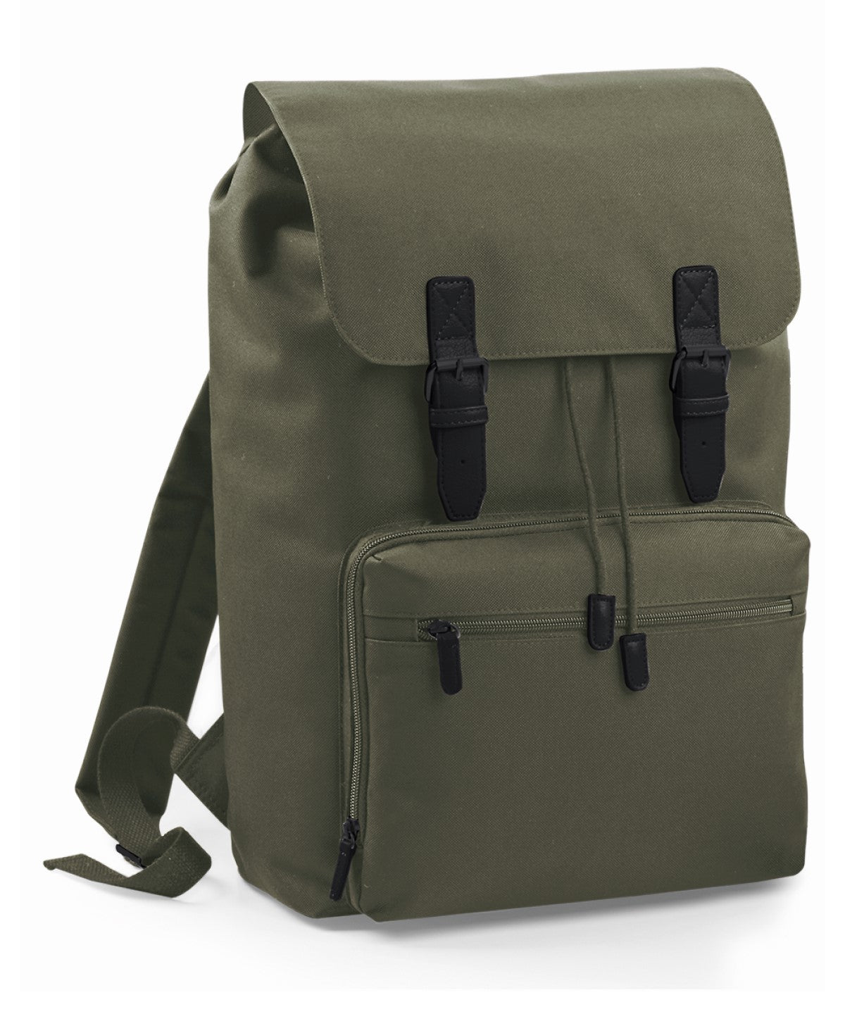 Vintage laptop backpack | Olive Green/Black