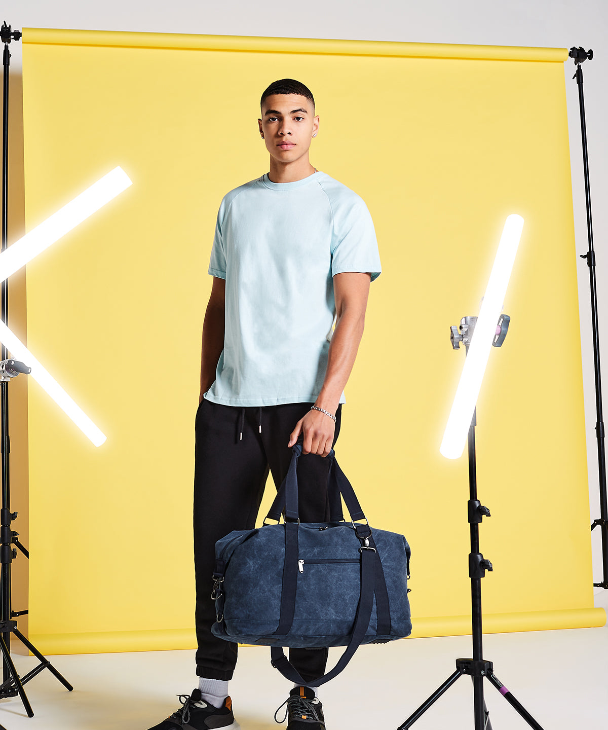 Vintage canvas weekender | Vintage Black