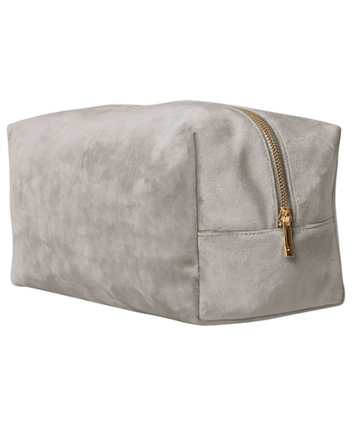 Velvet toiletry/accessory case | moonstone