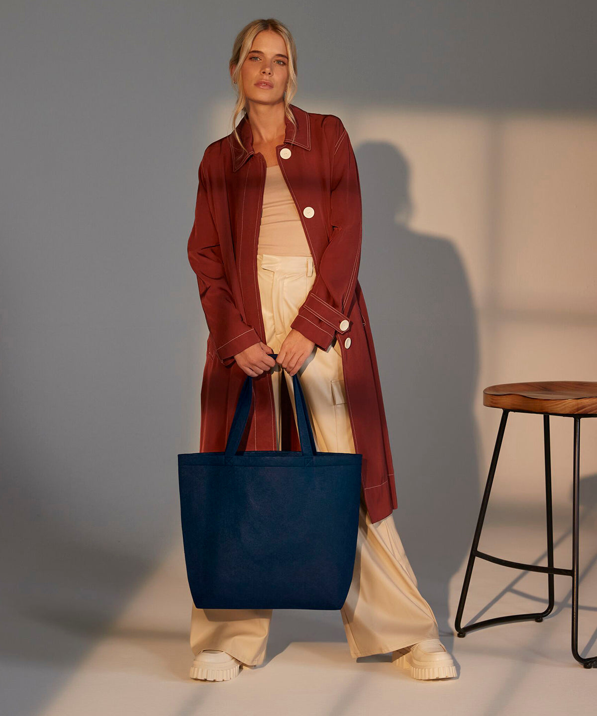 Felt shopper | black