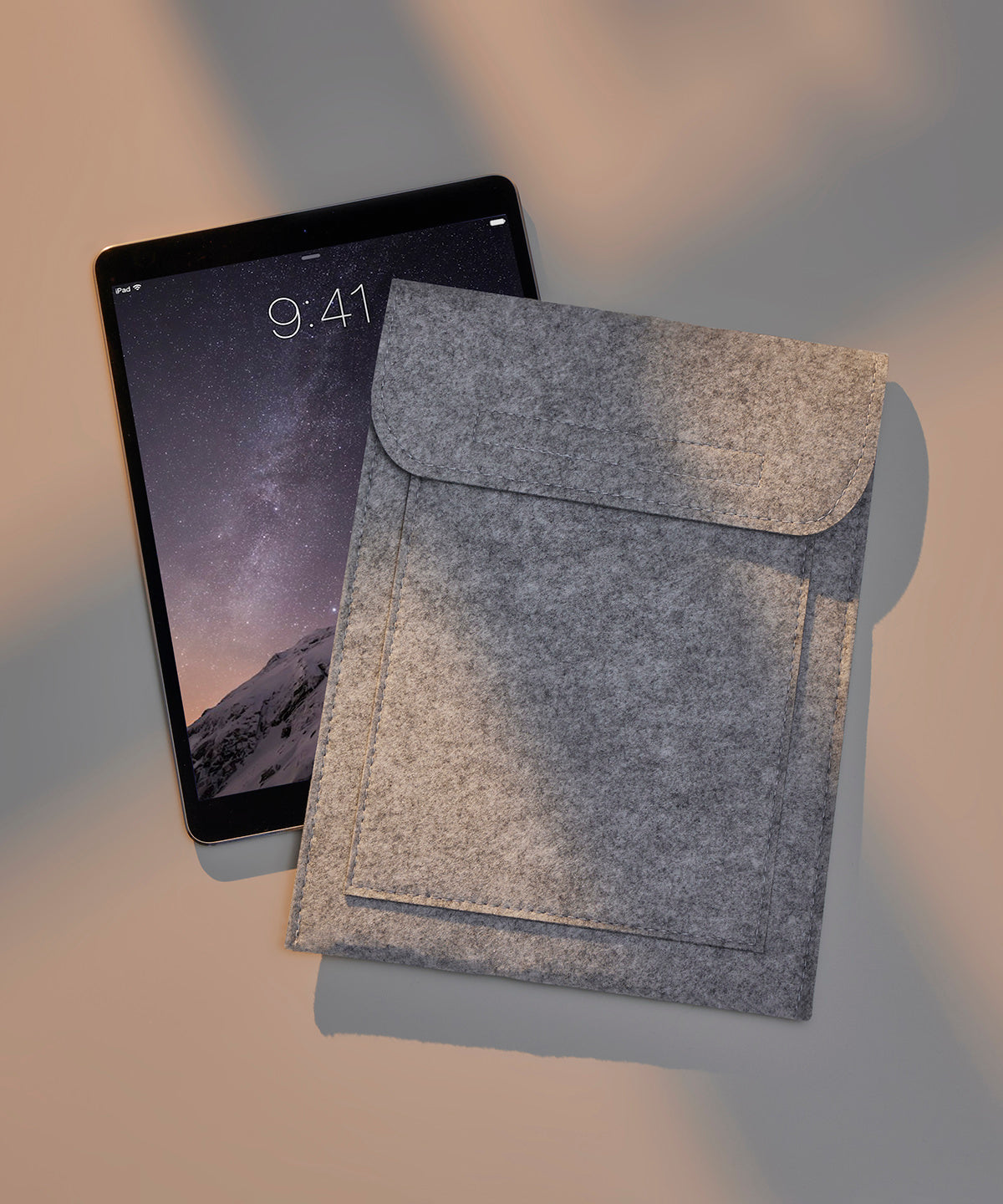 Felt iPad slip | grey melange