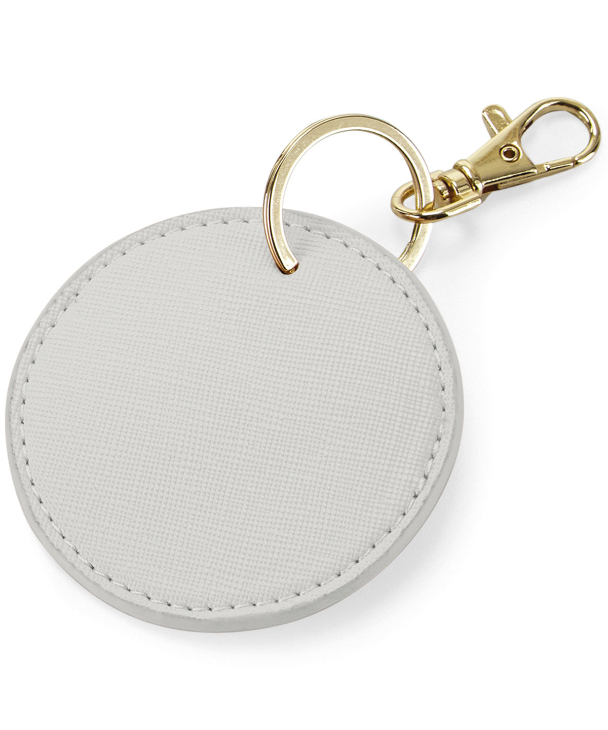 Boutique circular keyclip | soft grey