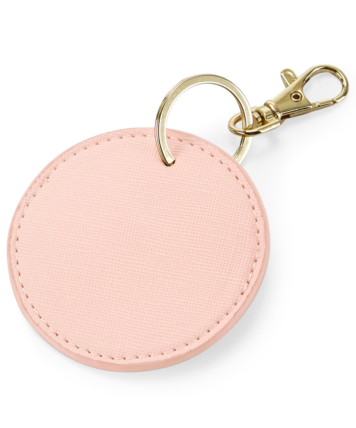 Boutique circular keyclip | soft pink