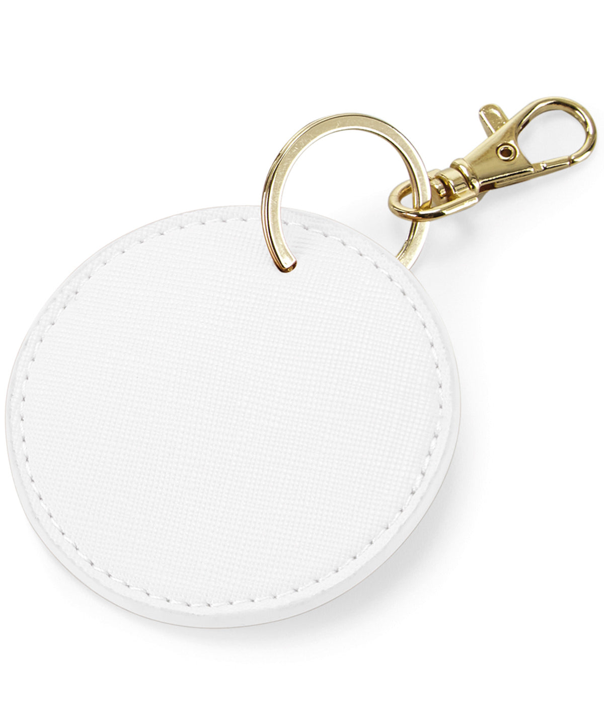 Boutique circular keyclip | soft white