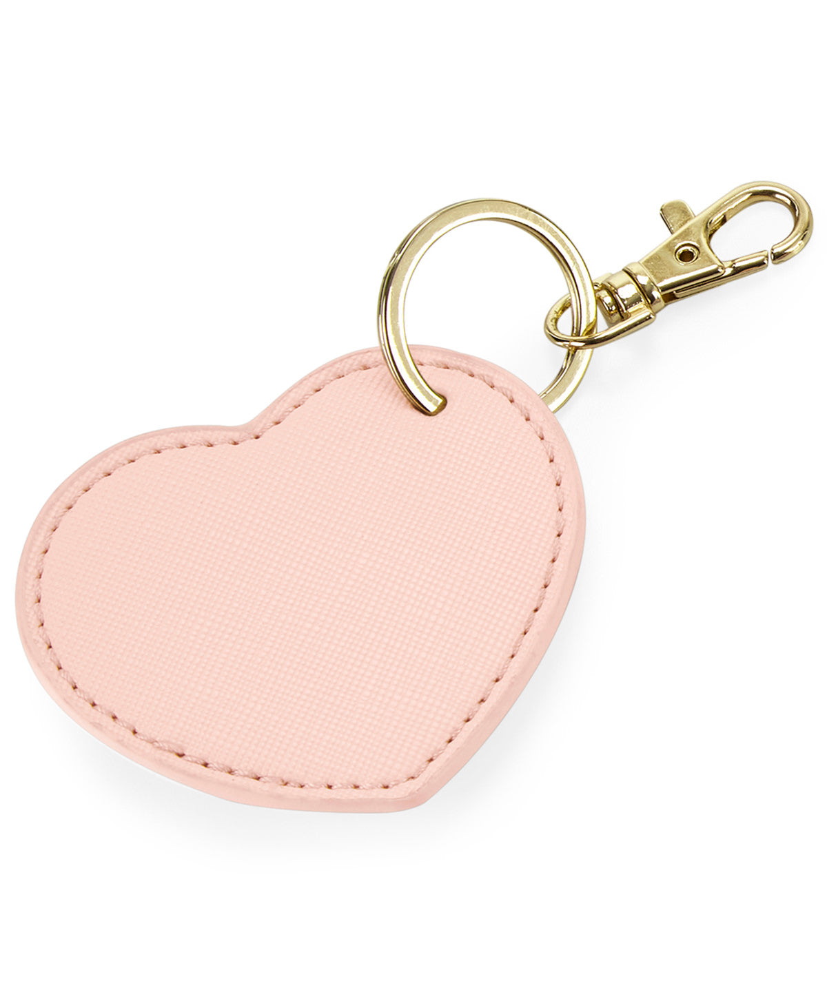 Boutique heart keyclip | soft pink