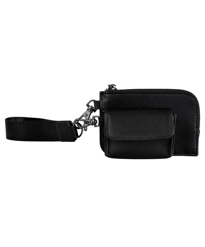 Boutique pouch wristlet | black/black
