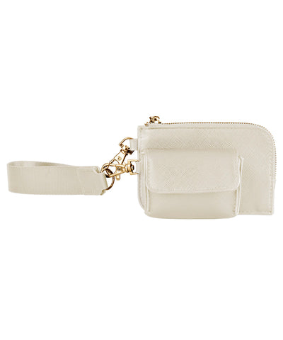 Boutique pouch wristlet | oyster