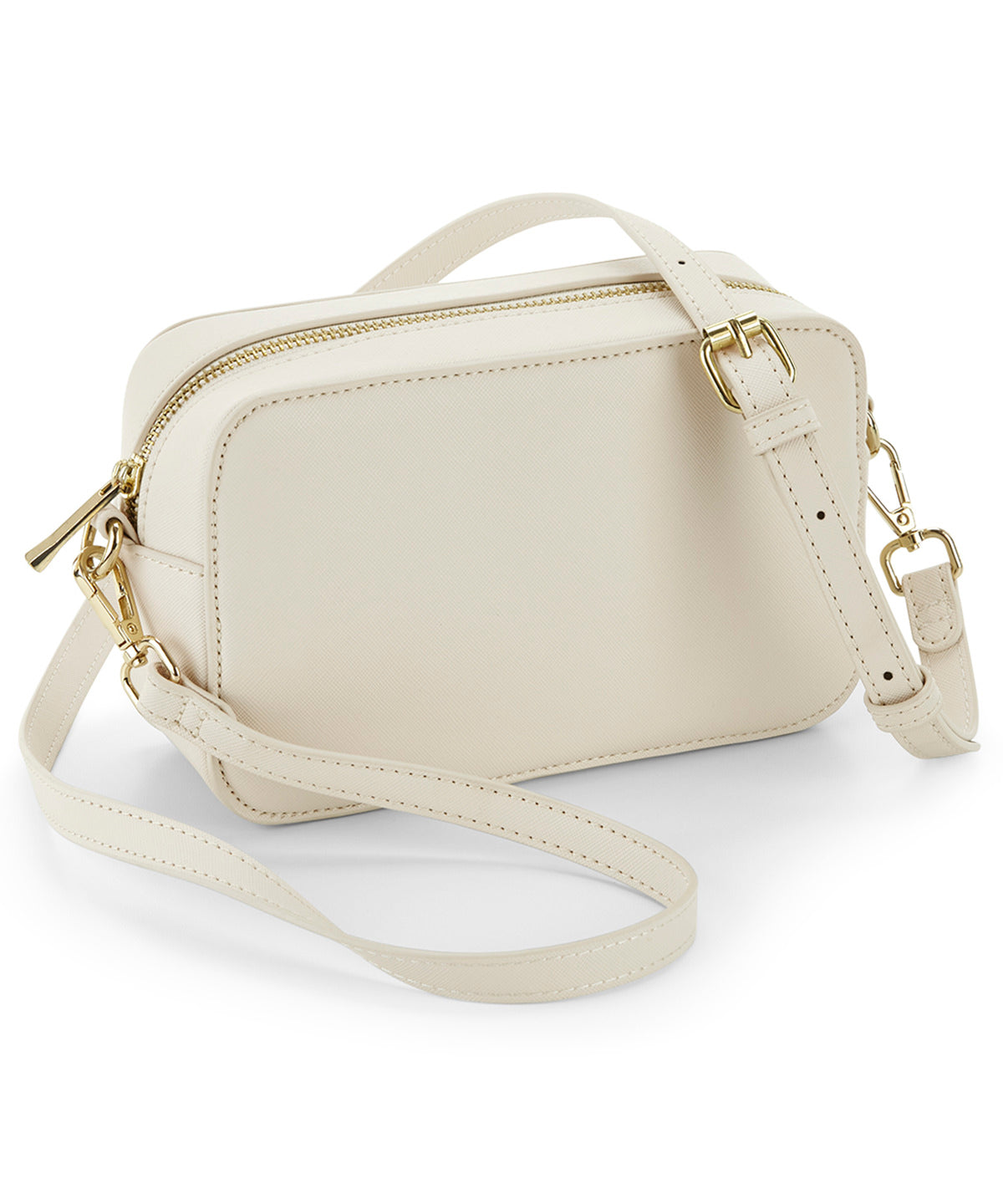 Boutique structured cross body bag | oyster