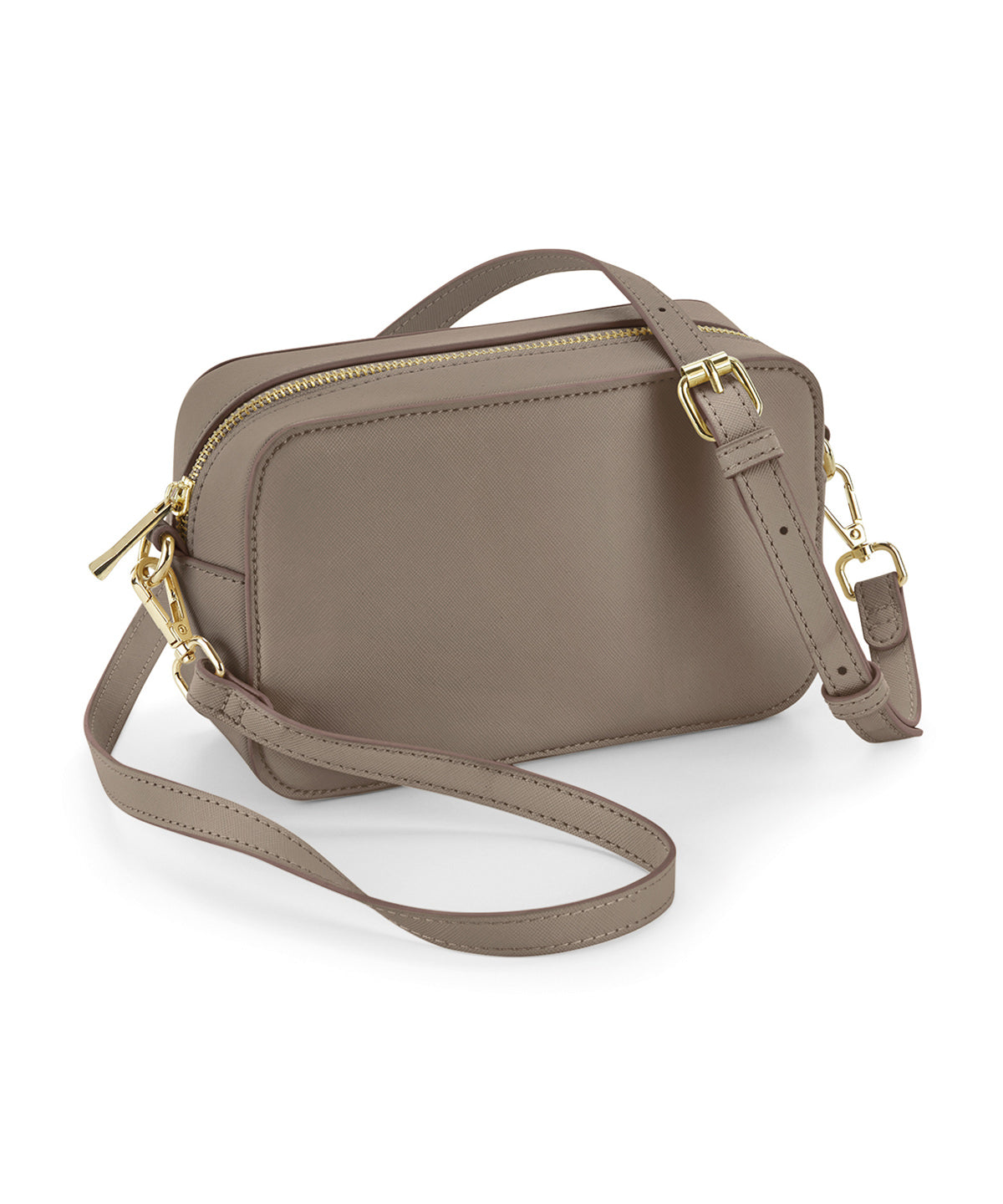 Boutique structured cross body bag | taupe