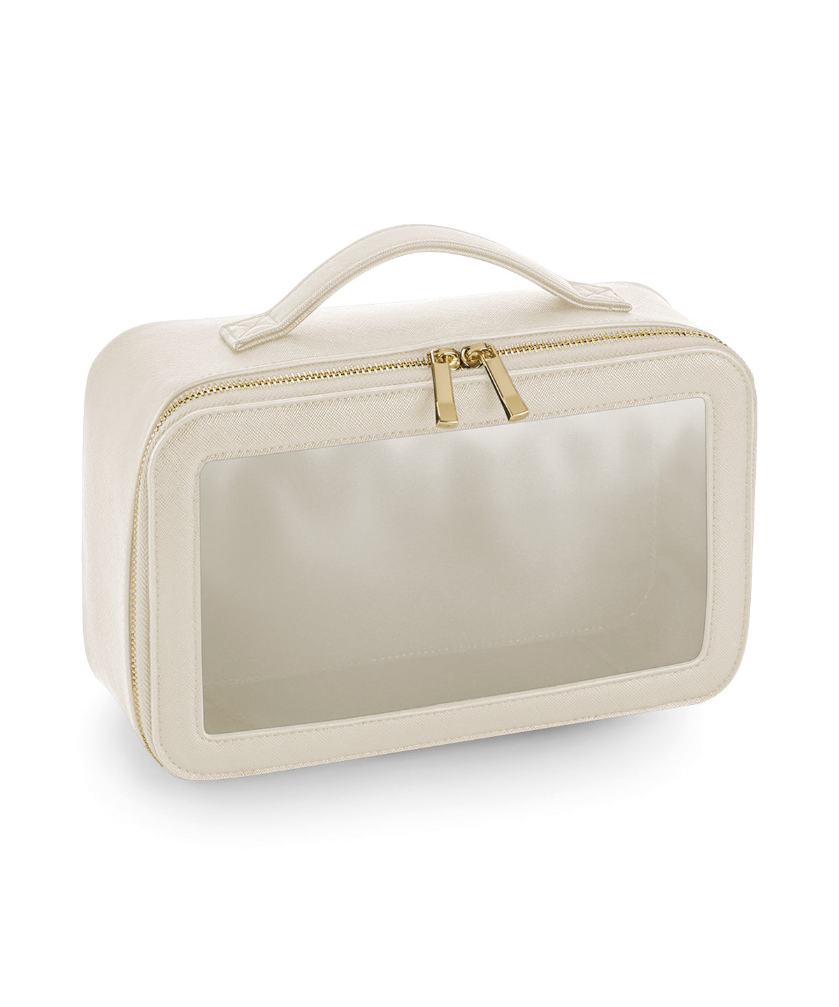 Boutique clear window travel case | oyster