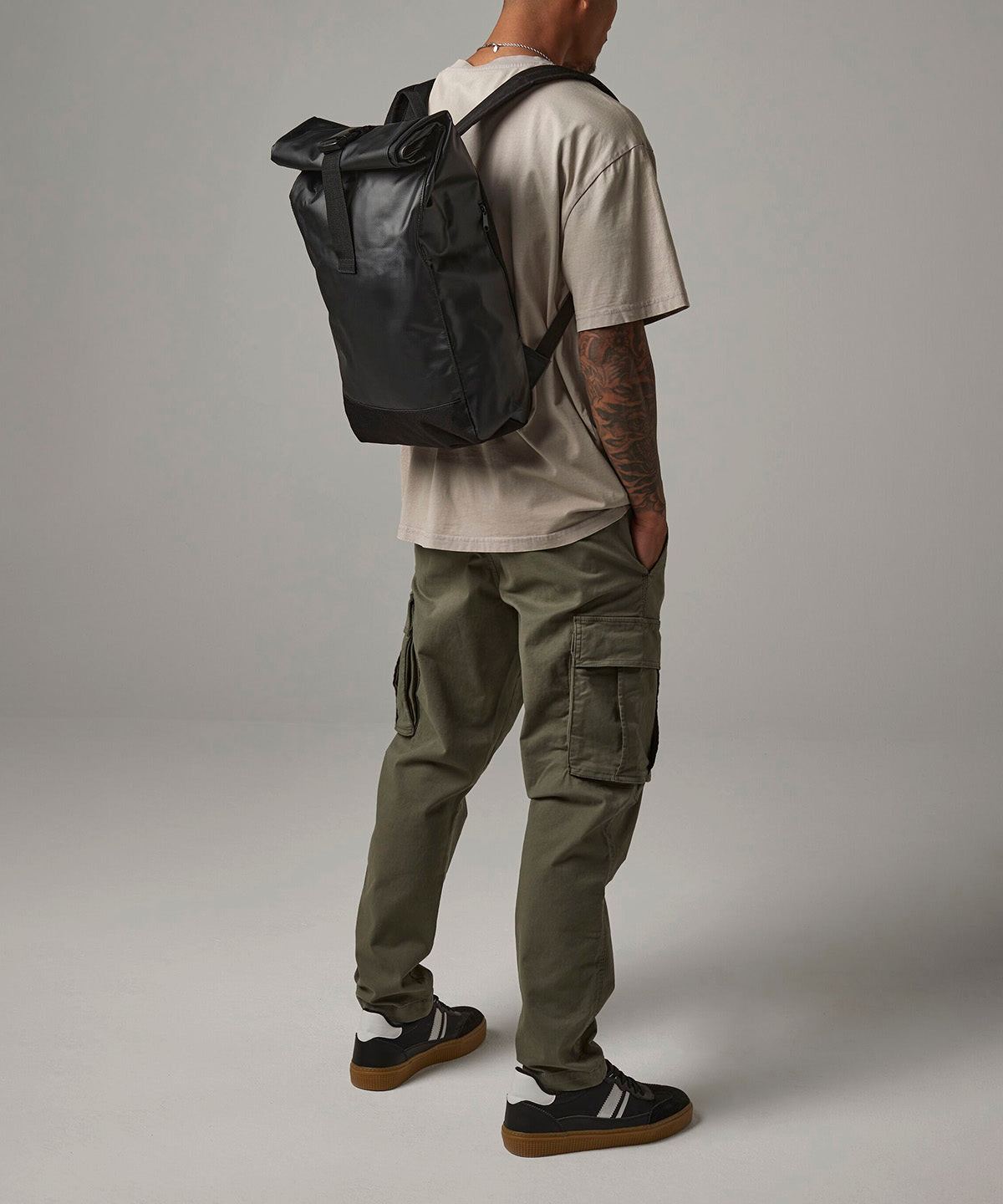 Tarp roll-top backpack | black