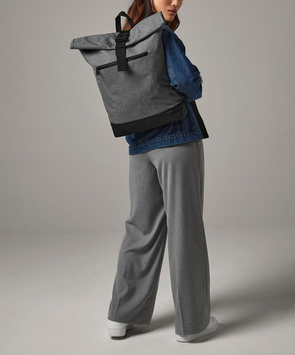 Roll-top backpack | black