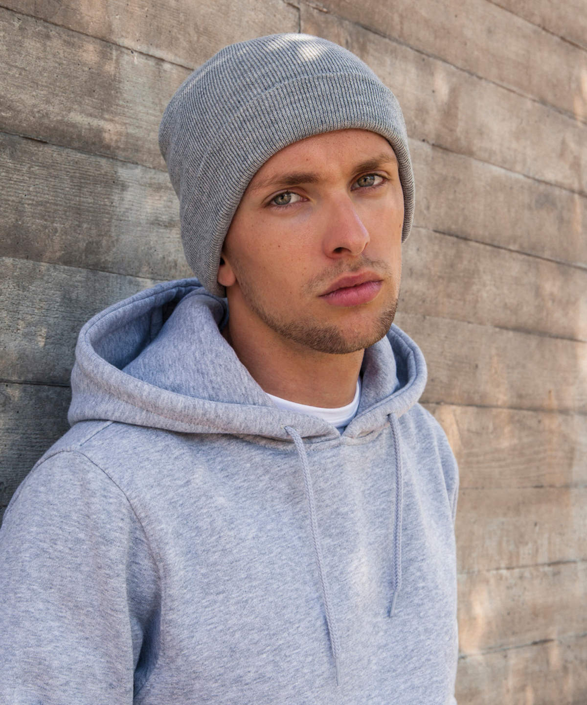 Heavy knit beanie | black