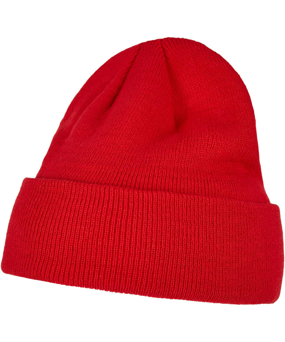Heavy knit beanie | red