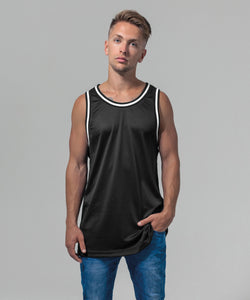 Mesh tank top | black/white