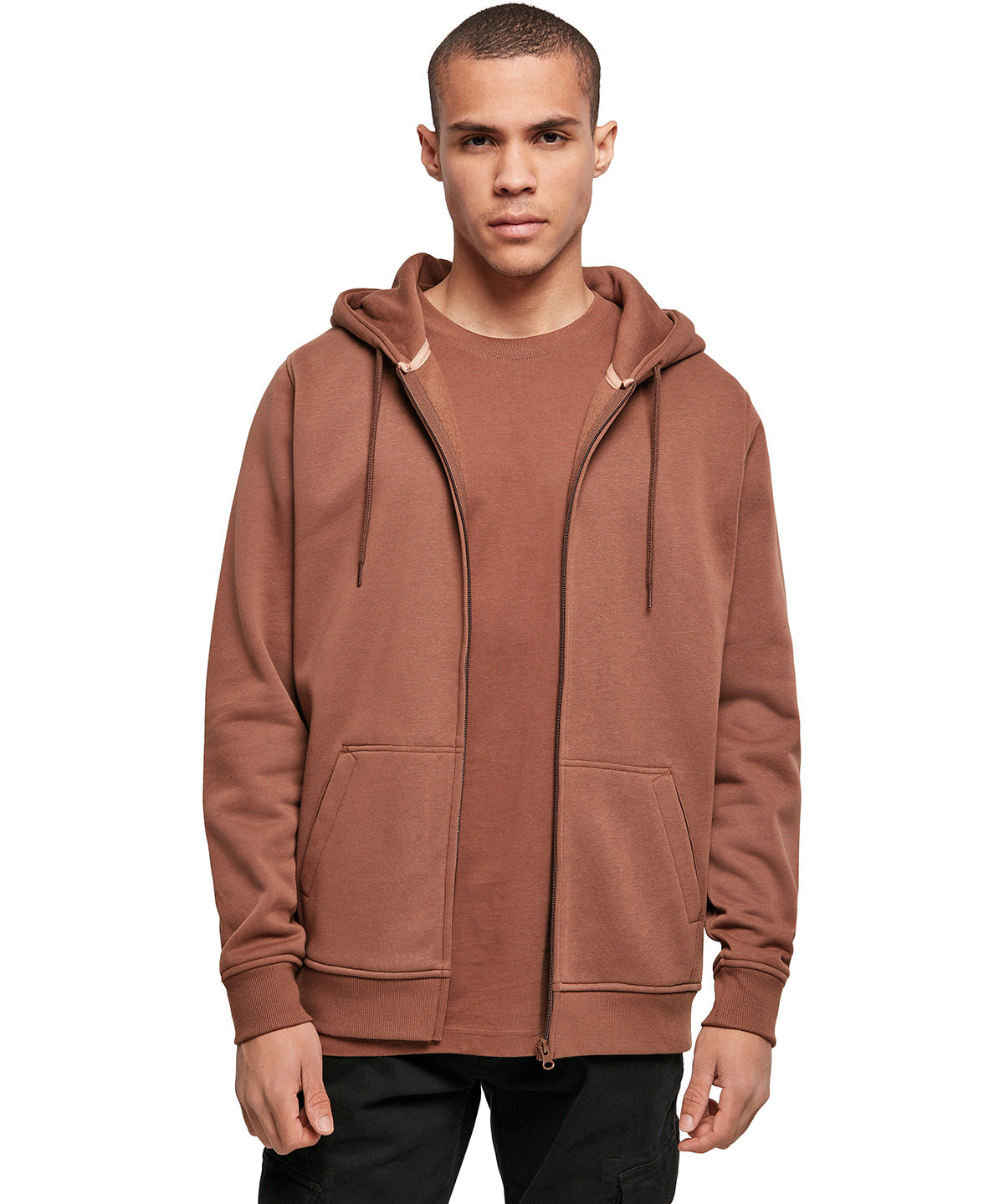 Heavy zip hoodie | black
