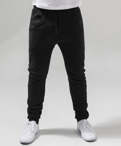 Heavy deep-crotch sweatpants | black