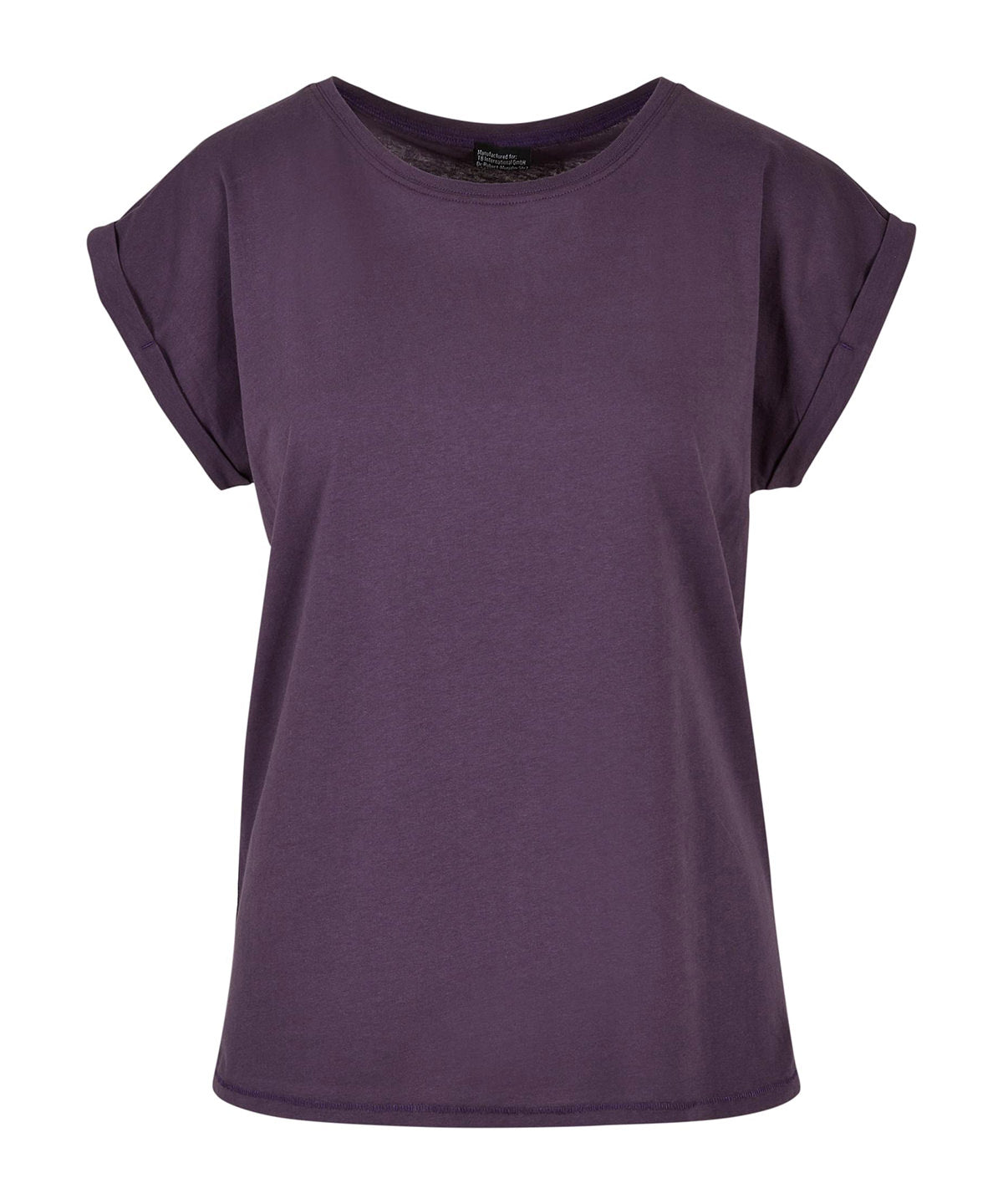 Womens extended shoulder tee | purple night