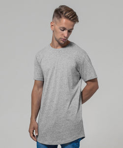Shaped long tee | black
