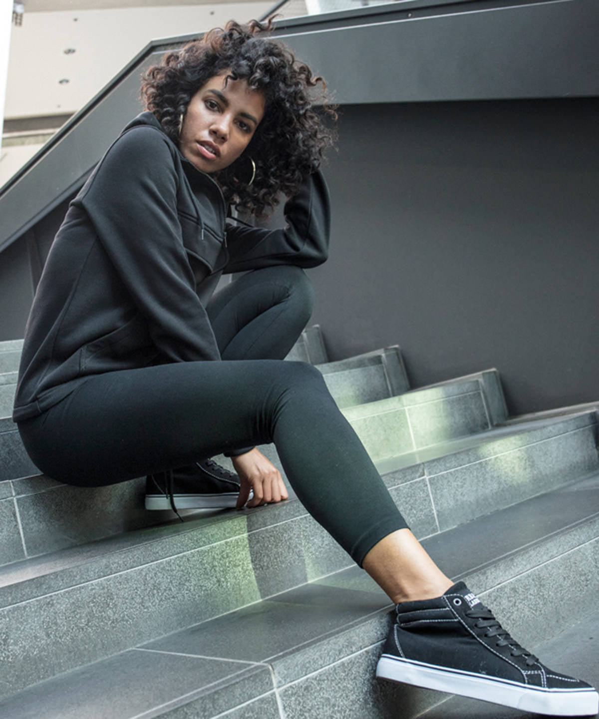 Womens stretch Jersey leggings | black