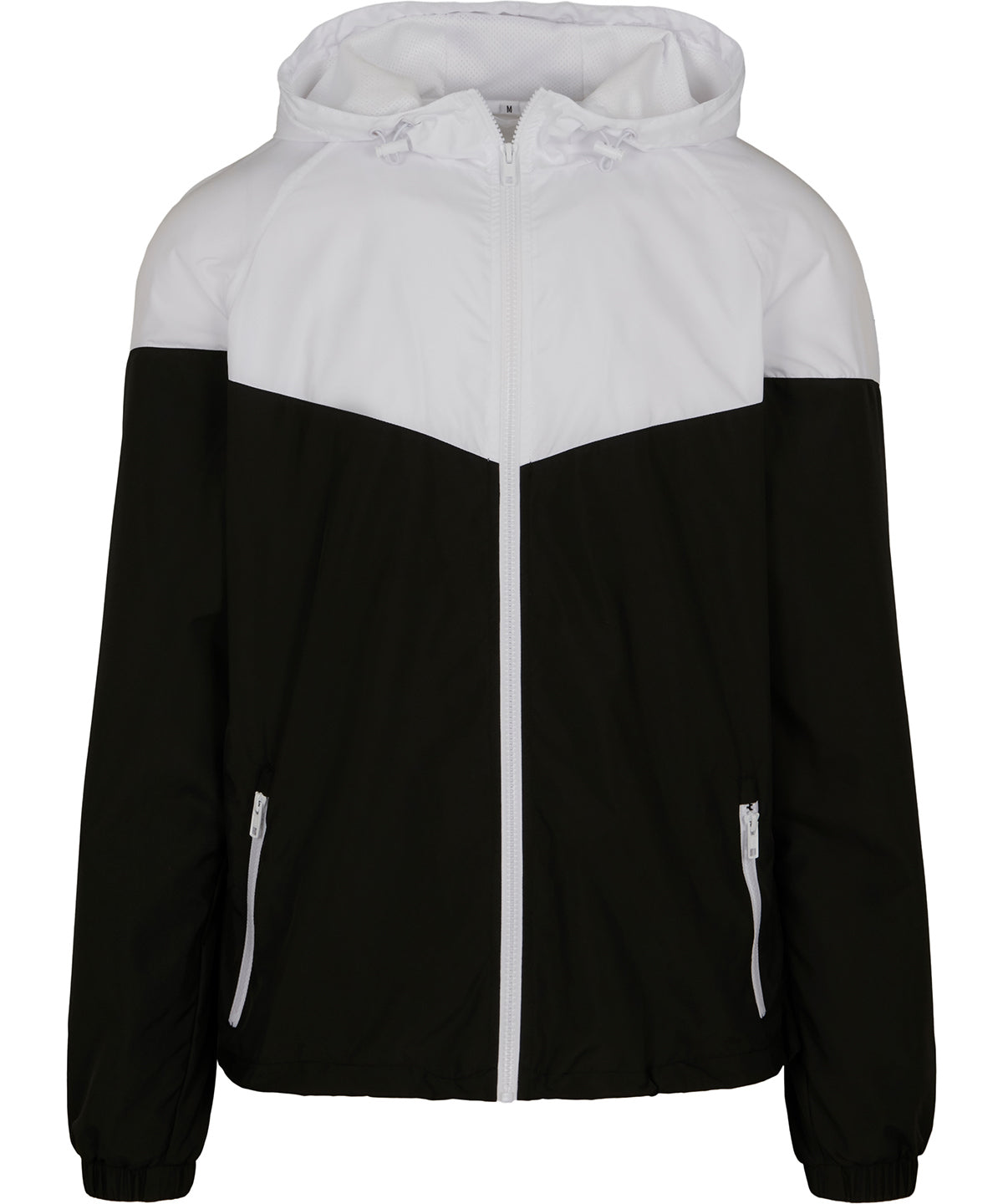 Two-tone tech windrunner jacket | Black/White