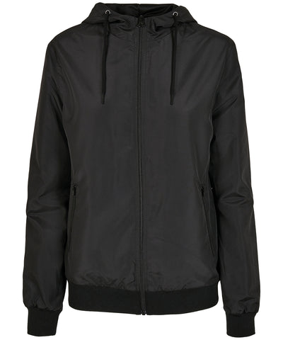 Womens recycled windrunner | black/black