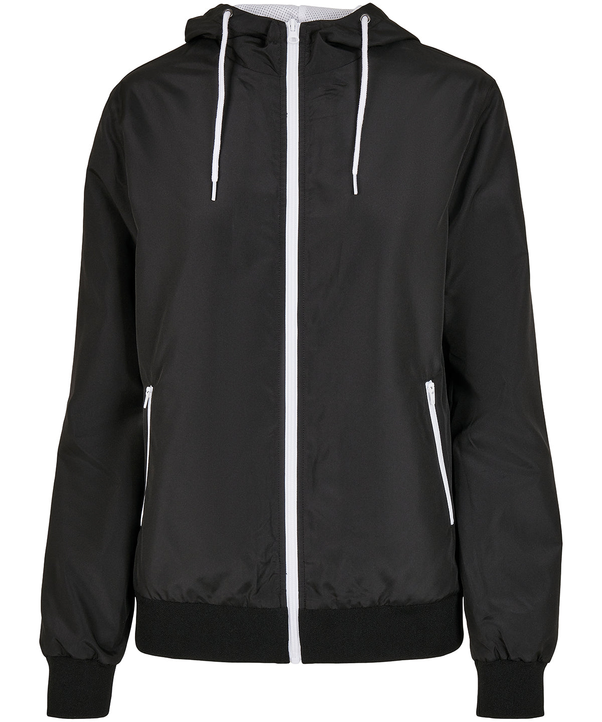 Womens recycled windrunner | black/white