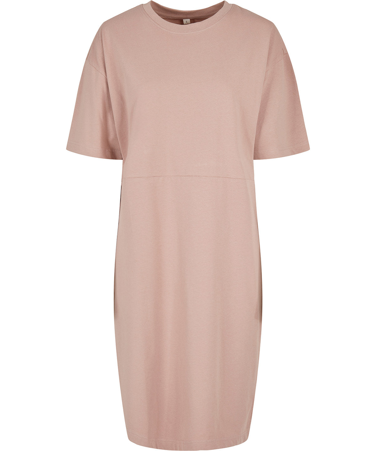 Womens organic oversizes slit tee dress | dusk rose