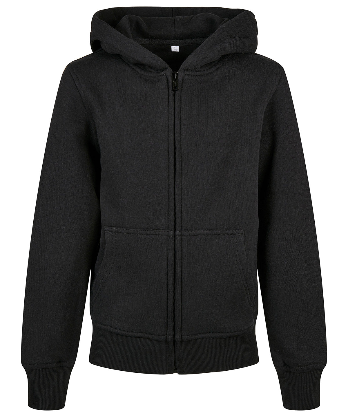 Organic kids basic zip hoodie | black