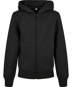 Organic kids basic zip hoodie | black