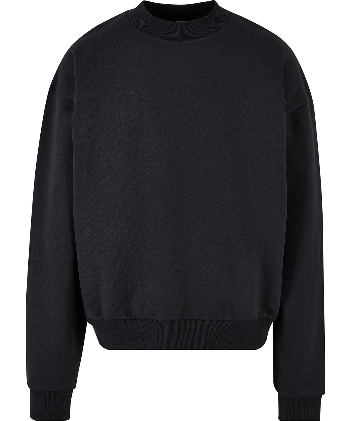 Ultra-heavy cotton crew neck | Black