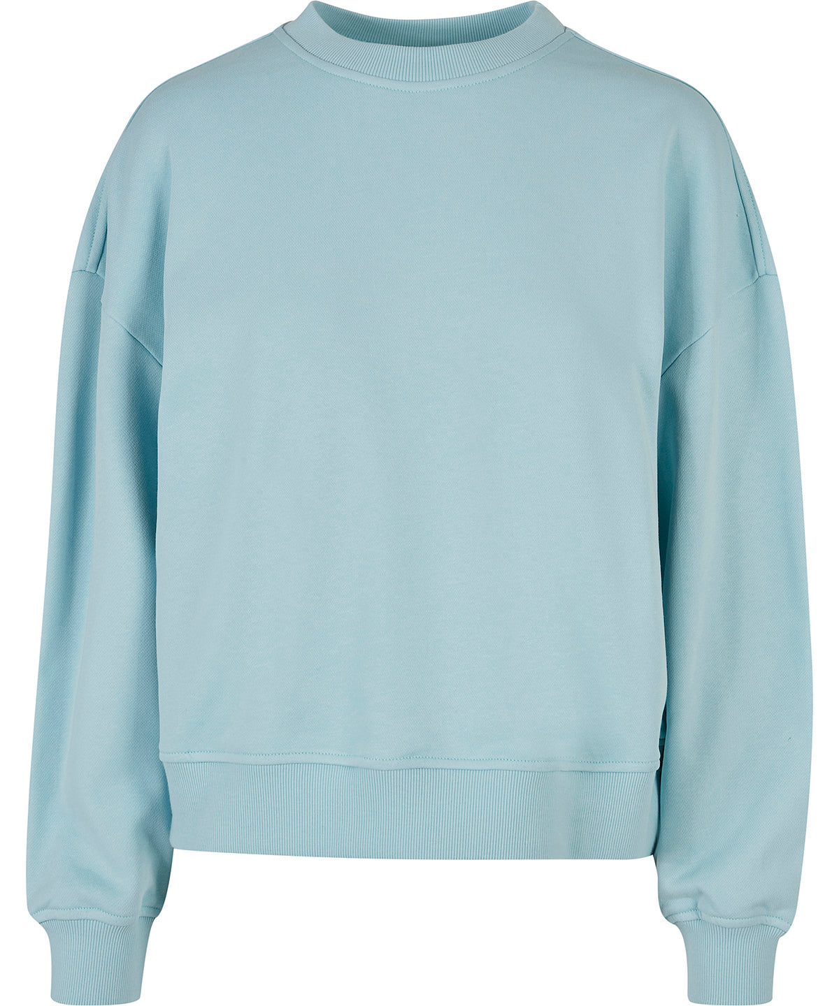 Womens oversized crew neck sweatshirt | ocean blue