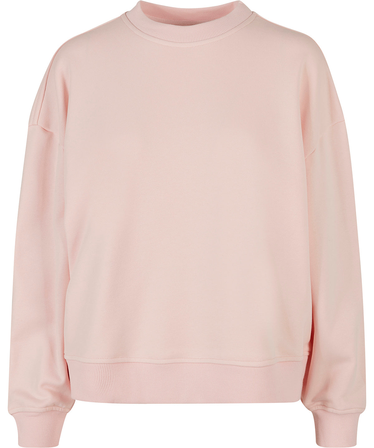 Womens oversized crew neck sweatshirt | pink