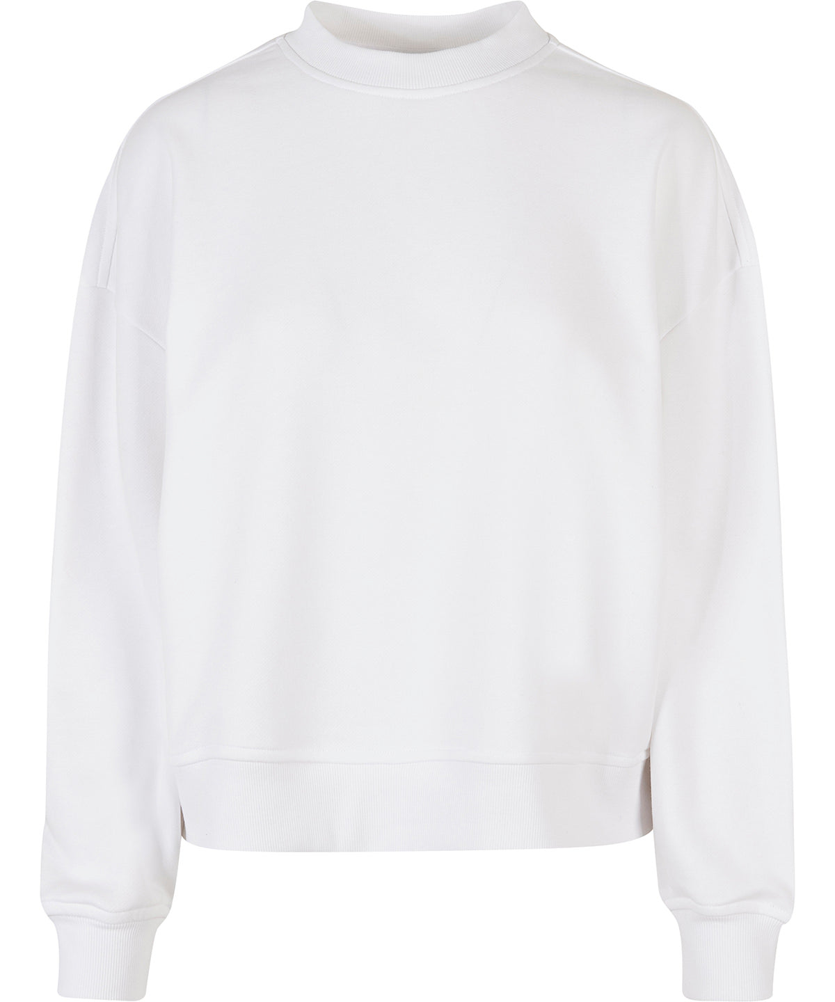 Womens oversized crew neck sweatshirt | white