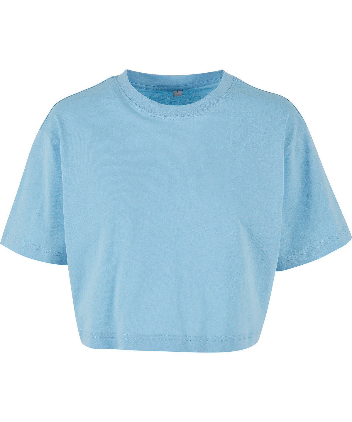 Womens short oversized tee | baltic blue