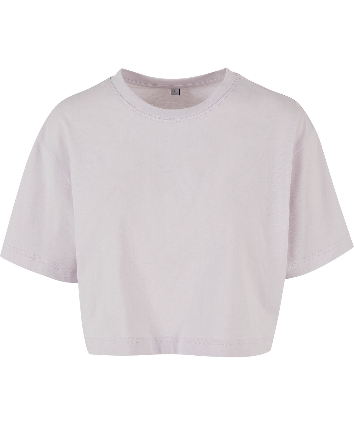 Womens short oversized tee | soft lilac