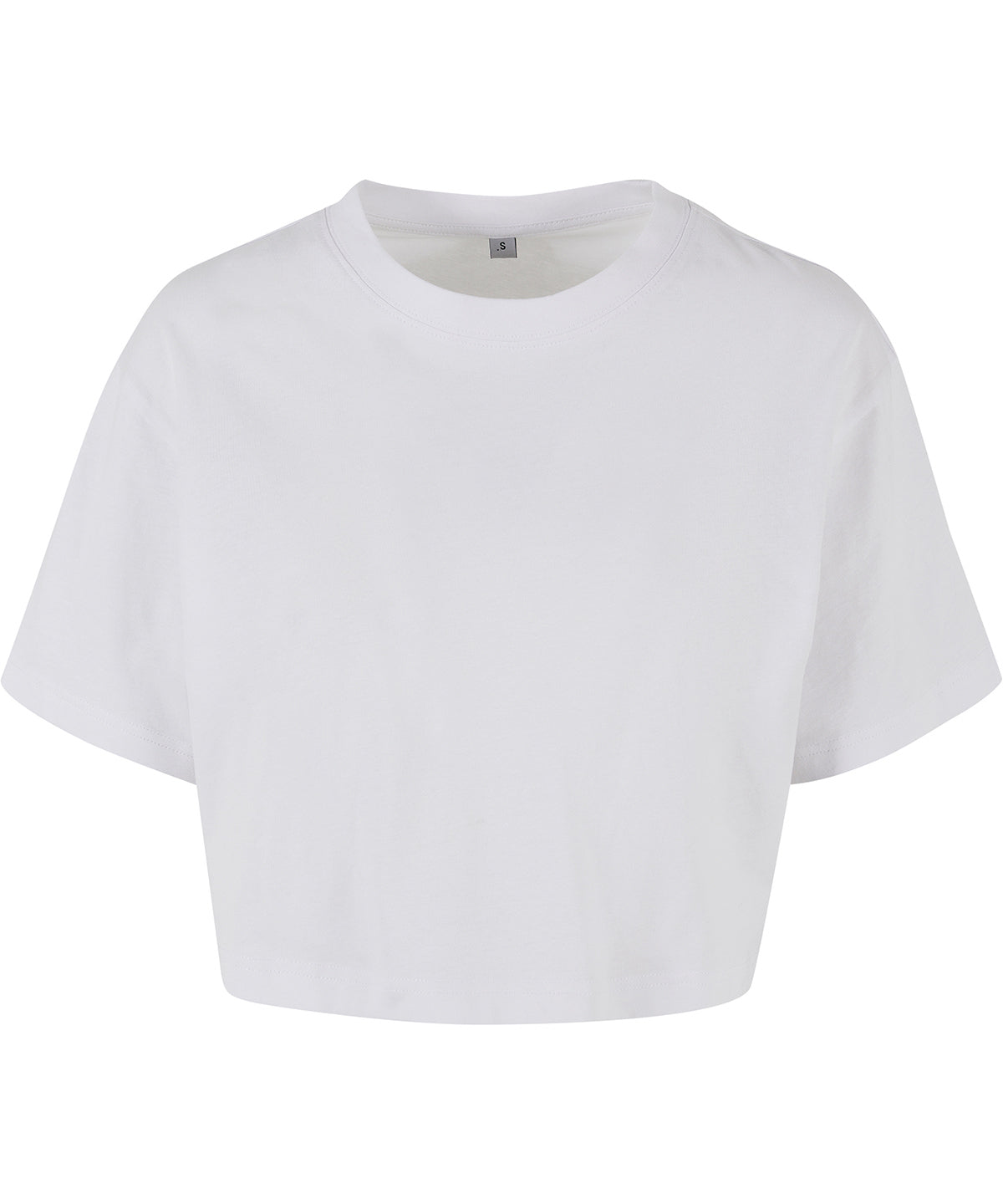 Womens short oversized tee | white
