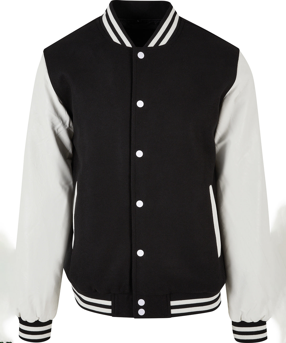 Old school college jacket | black/white