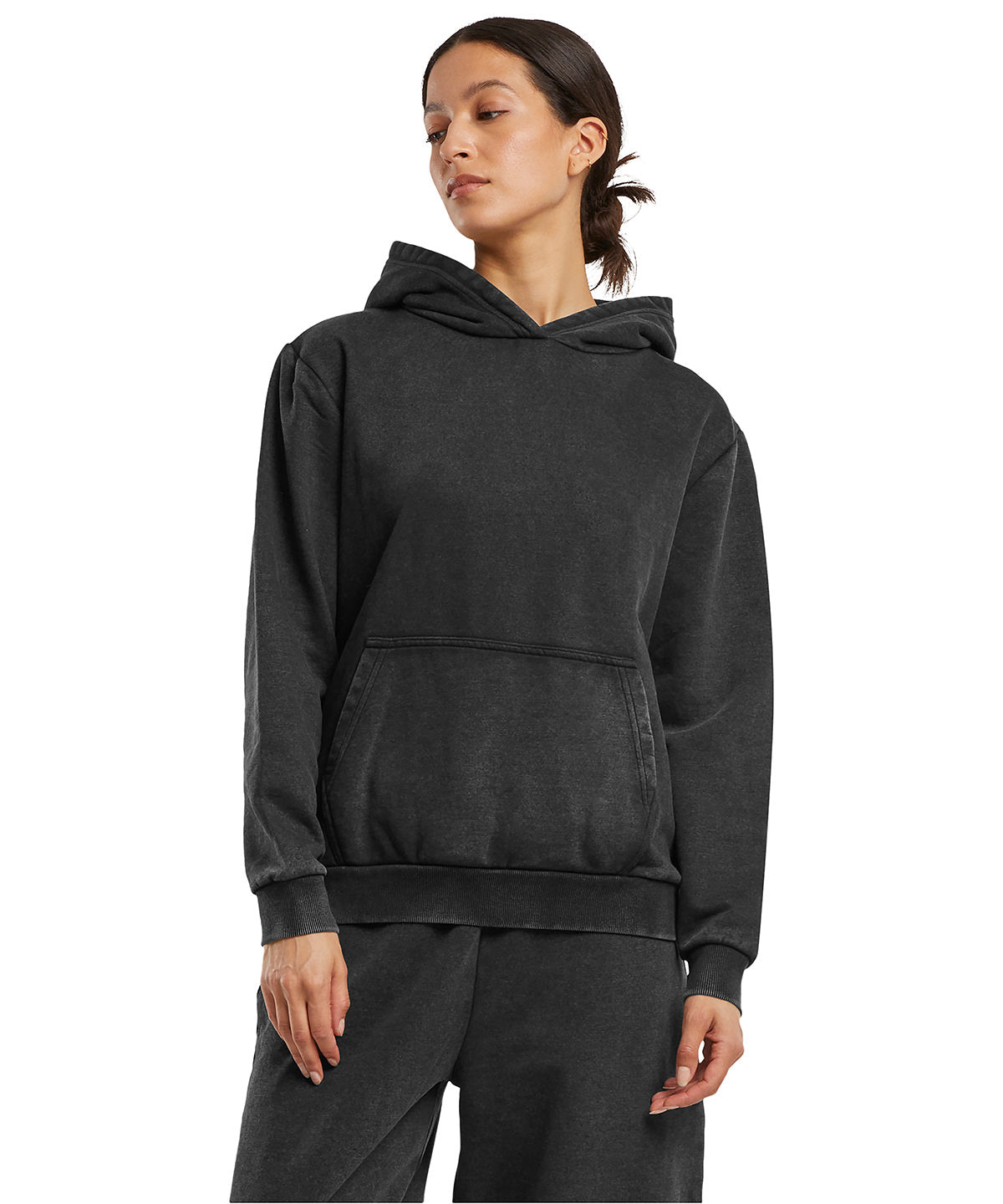 Womens vintage heavy hoodie | black