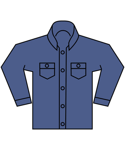 Heavy ounce boxy denim jacket | new light blue washed