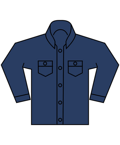 Heavy ounce boxy denim jacket | new mid blue washed