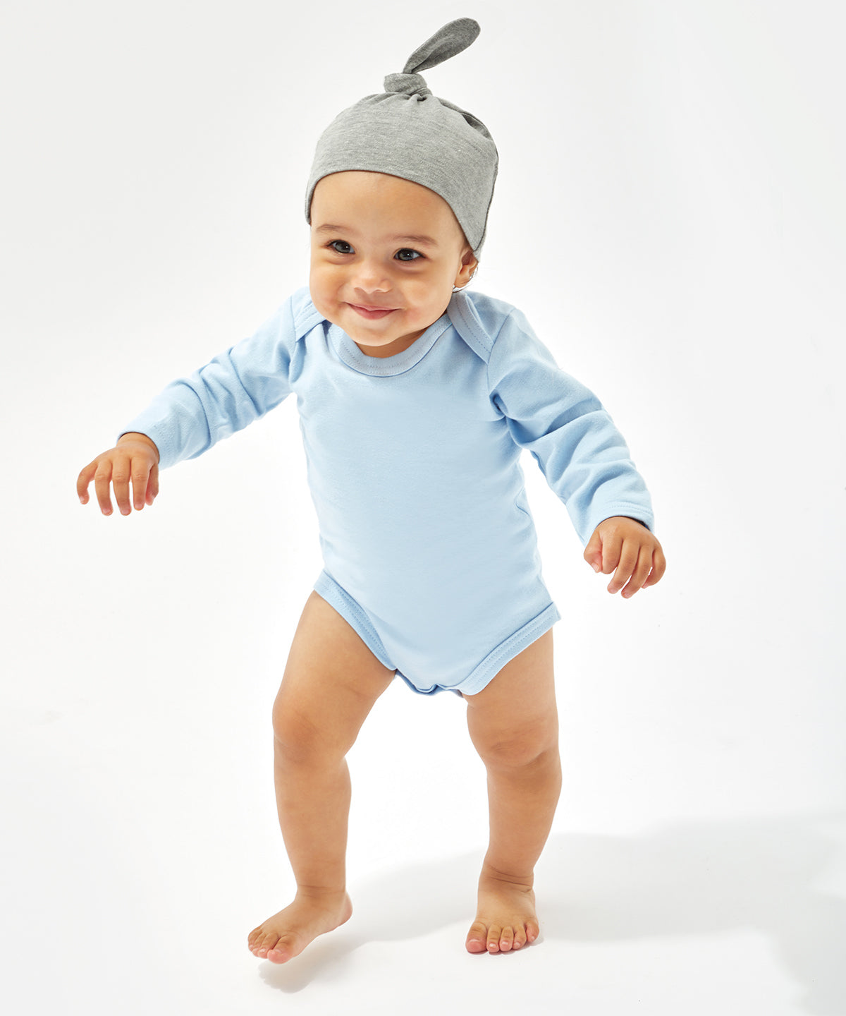 Baby one-knot hat | Dusty Blue