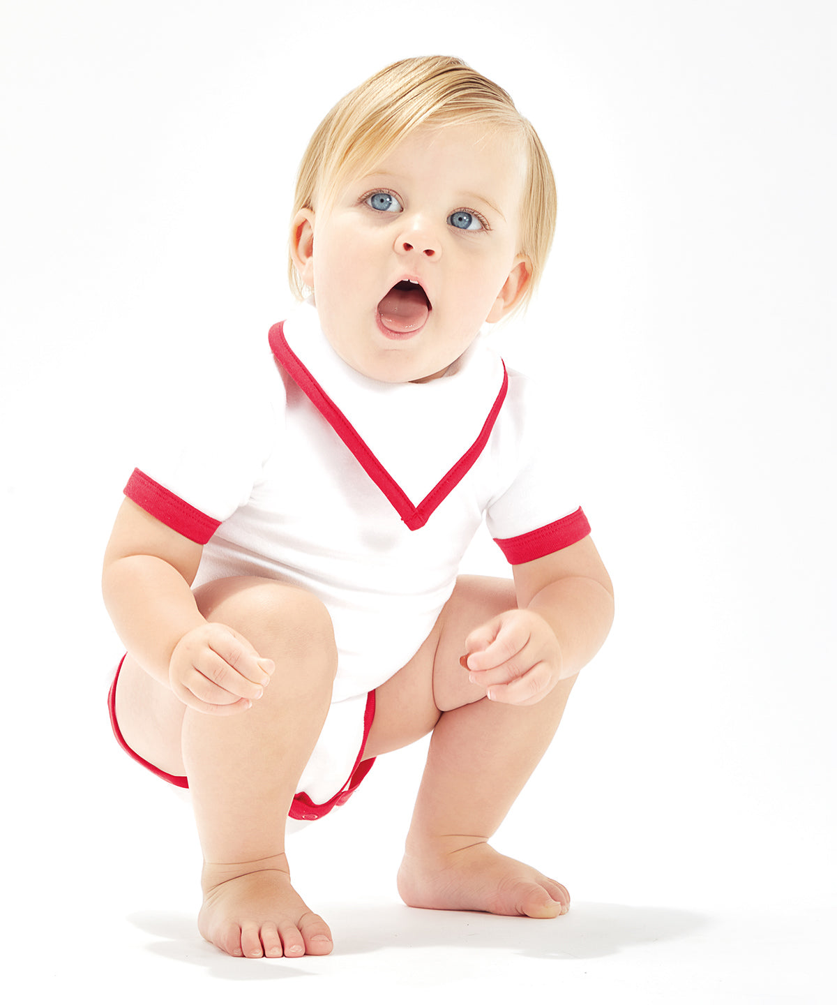 Bandana bib | white/red